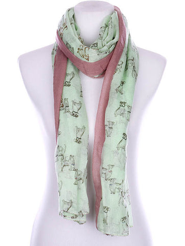 SCARF   PUPPY PRINT  KYF99003MIN - Scarvesnthangs
 - 2