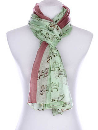 SCARF   PUPPY PRINT  KYF99003MIN - Scarvesnthangs
 - 3