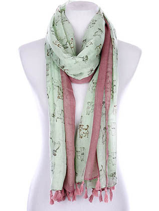 SCARF   PUPPY PRINT  KYF99003TMIN