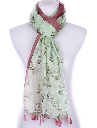 SCARF   PUPPY PRINT  KYF99003TMIN - Scarvesnthangs
 - 3