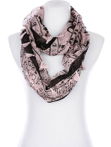 SCARF   ELEPHANT PRINT  KYF99004ETPNK - Scarvesnthangs
 - 2