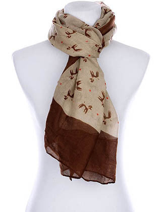 SCARF   POODLE PRINT  KYF99005BRO - Scarvesnthangs
 - 3