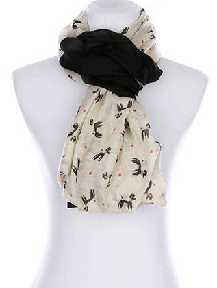 SCARF   POODLE PRINT  KYF99005ETBLK - Scarvesnthangs
 - 3