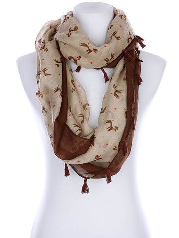 SCARF   POODLE PRINT  KYF99005ETBRO - Scarvesnthangs
 - 2