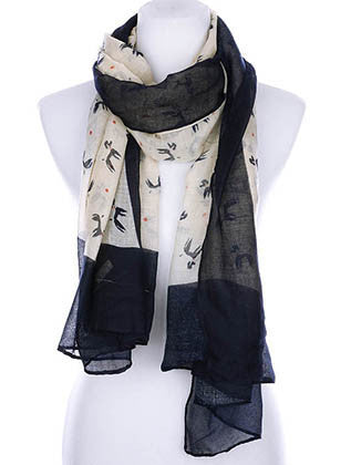 SCARF   POODLE PRINT  KYF99005NVY
