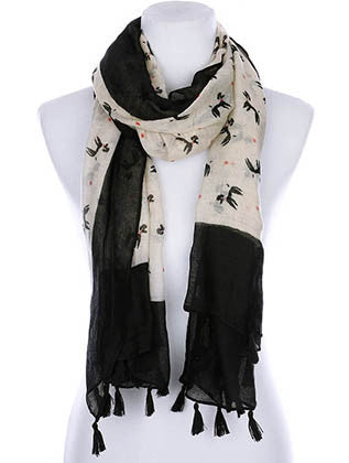 SCARF   POODLE PRINT  KYF99005TBLK - Scarvesnthangs
 - 1