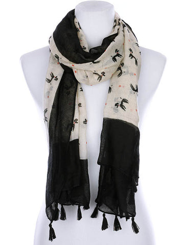 SCARF   POODLE PRINT  KYF99005TBLK - Scarvesnthangs
 - 2