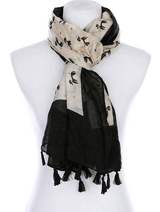 SCARF   POODLE PRINT  KYF99005TBLK - Scarvesnthangs
 - 3