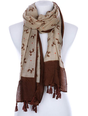 SCARF   POODLE PRINT  KYF99005TBRO - Scarvesnthangs
 - 2