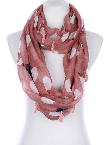 SCARF   HEDGEHOG PRINT  KYF99006ETBUR - Scarvesnthangs
 - 2