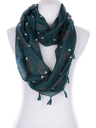 SCARF   HEDGEHOG PRINT  KYF99006ETTEL