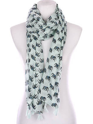 SCARF   ELEPHANT PRINT  KYF99007TMIN