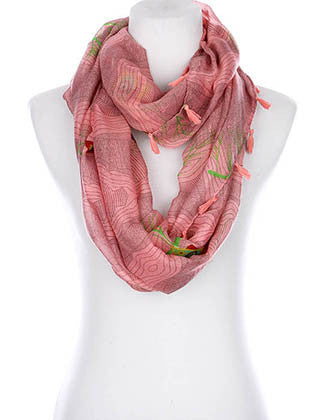 SCARF   OWL PRINT  KYF99008ETBUR