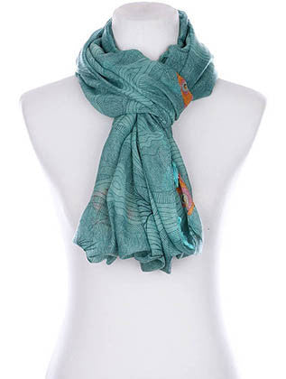 SCARF   OWL PRINT  KYF99008ETTEL - Scarvesnthangs
 - 3