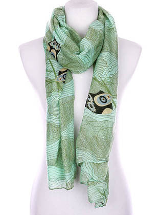SCARF   OWL PRINT  KYF99008MIN - Scarvesnthangs
 - 1
