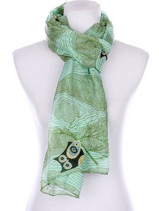 SCARF   OWL PRINT  KYF99008MIN - Scarvesnthangs
 - 3
