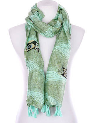 SCARF   OWL PRINT  KYF99008TMIN