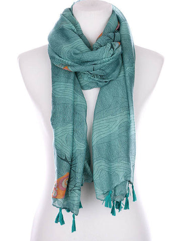 SCARF   OWL PRINT  KYF99008TTEL - Scarvesnthangs
 - 2