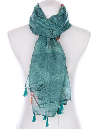 SCARF   OWL PRINT  KYF99008TTEL - Scarvesnthangs
 - 3