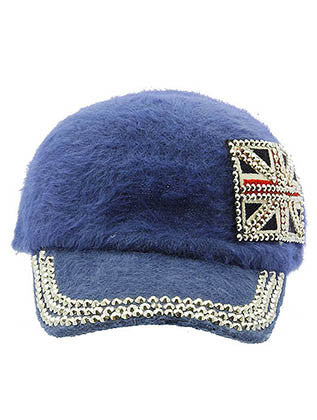 HAT AND CAP   GREAT BRITAIN FLAG  KYH8146BLU