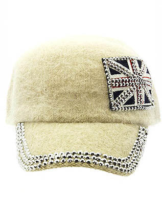 HAT AND CAP   GREAT BRITAIN FLAG  KYH8146IVY