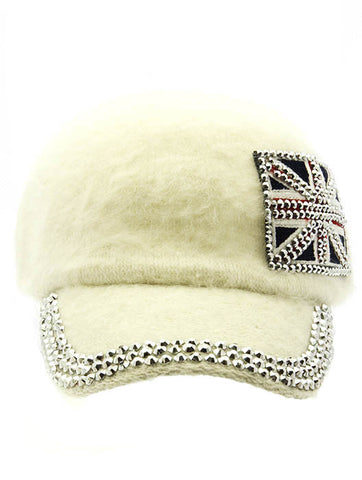 HAT AND CAP   GREAT BRITAIN FLAG  KYH8146WHT - Scarvesnthangs
 - 2
