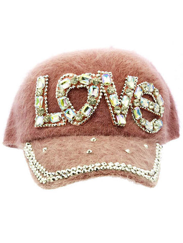 HAT AND CAP   LOVE  KYH8147PNK - Scarvesnthangs
 - 2