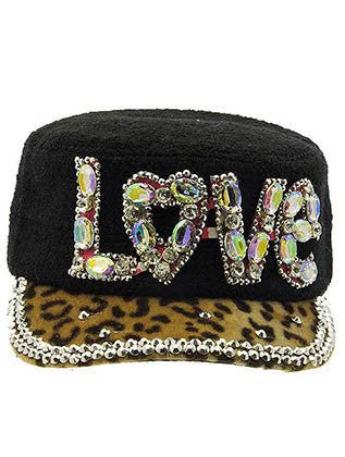 HAT AND CAP   LOVE  KYH8148BLK