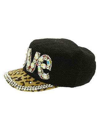 HAT AND CAP   LOVE  KYH8148BLK - Scarvesnthangs
 - 3