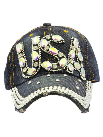 HAT AND CAP   USA  KYH8169RDDBLU - Scarvesnthangs
 - 2