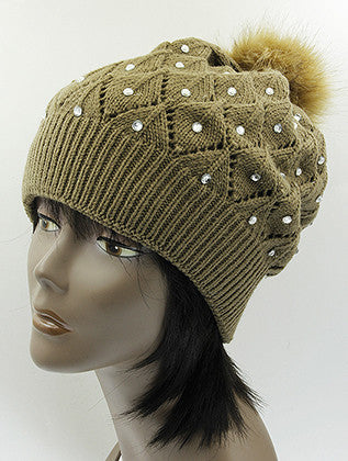 HAT AND CAP   DOUBLE LAYERED  KYH8180BRO - Scarvesnthangs
 - 3