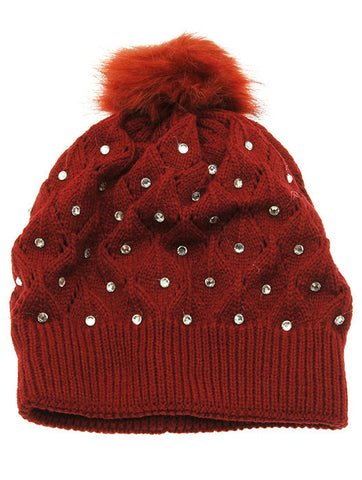 HAT AND CAP   DOUBLE LAYERED  KYH8180RED - Scarvesnthangs
 - 2