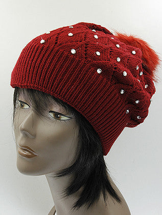 HAT AND CAP   DOUBLE LAYERED  KYH8180RED - Scarvesnthangs
 - 3