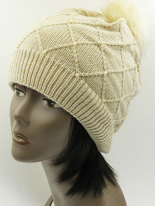 HAT AND CAP   DOUBLE LAYERED  KYH8181BEG - Scarvesnthangs
 - 3