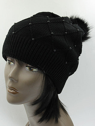HAT AND CAP   DOUBLE LAYERED  KYH8181BLK - Scarvesnthangs
 - 3