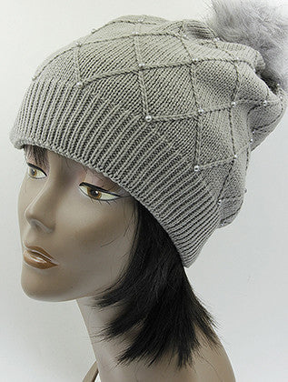 HAT AND CAP   DOUBLE LAYERED  KYH8181GRY - Scarvesnthangs
 - 3
