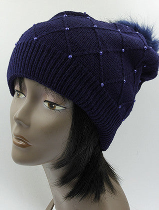 HAT AND CAP   DOUBLE LAYERED  KYH8181NVY - Scarvesnthangs
 - 3