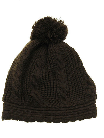 HAT AND CAP   DOUBLE LAYERED  KYH8183BRO - Scarvesnthangs
 - 2