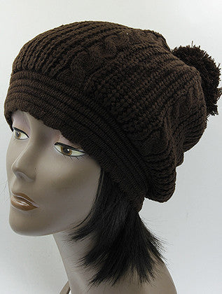 HAT AND CAP   DOUBLE LAYERED  KYH8183BRO - Scarvesnthangs
 - 3