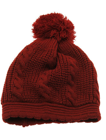 HAT AND CAP   DOUBLE LAYERED  KYH8183BUR - Scarvesnthangs
 - 2