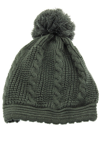 HAT AND CAP   DOUBLE LAYERED  KYH8183GRY - Scarvesnthangs
 - 2
