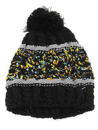 HAT AND CAP   POM POM  KYH8185BLK