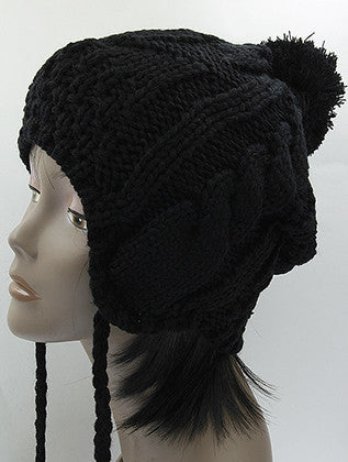 HAT AND CAP   EAR FLAP  KYH8186BLK - Scarvesnthangs
 - 3