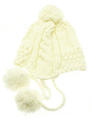 HAT AND CAP   EAR FLAP  KYH8186WHT