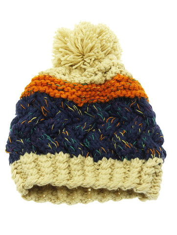 HAT AND CAP   POM POM  KYH8188BLU - Scarvesnthangs
 - 2