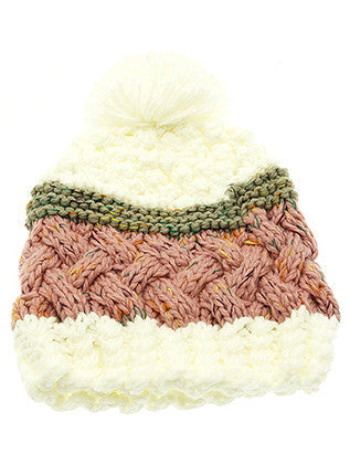 HAT AND CAP   POM POM  KYH8188PNK