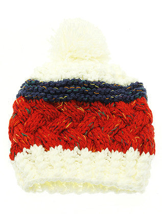 HAT AND CAP   POM POM  KYH8188RED