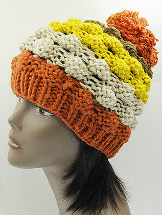 HAT AND CAP   POM POM  KYH8192ORG - Scarvesnthangs
 - 3