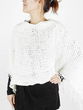 SCARF   METALLIC THREAD ACCENT  LAF3963WHT - Scarvesnthangs
 - 3