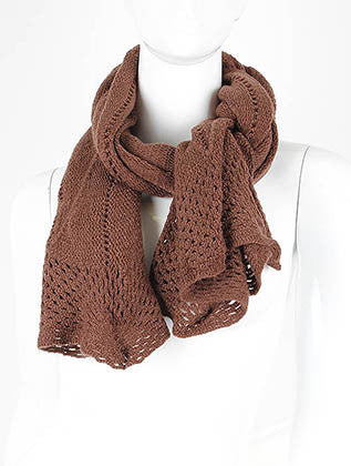 SCARF   NECK WARMER  LAF4005BRO - Scarvesnthangs
 - 1